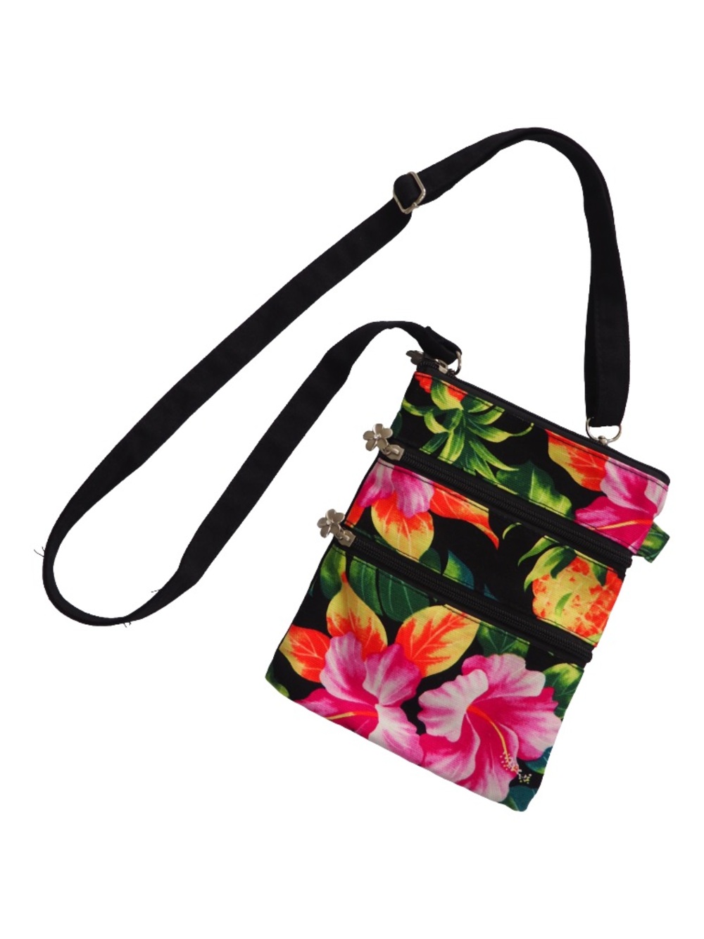 Island Impressions Floral Print Crossbody Bag